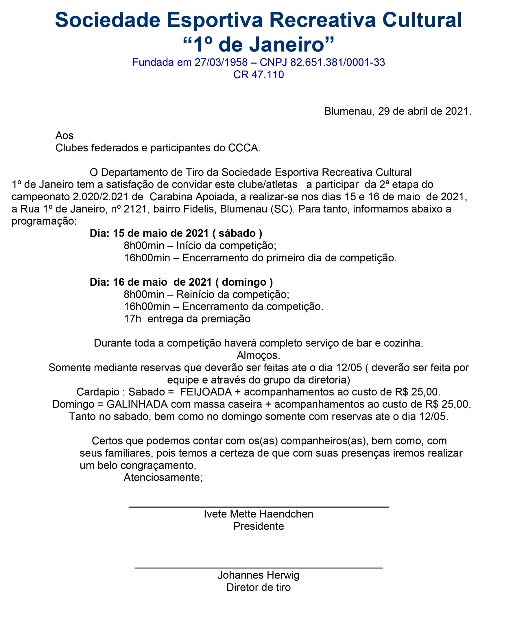 CONVITE 2ª ETAPA CCCA;